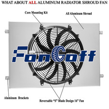 Aluminum Shroud&Fan For 1973 1974 Dodge Coronet 1974 Dodge Charger 7.2L 440 V8