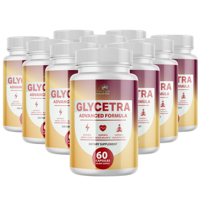 Glycetra - Cardiovascular Health, Blood Pressure & Sugar Support- 10 Bottles