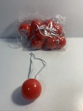 NEW  1   Dozen Light Up Rudolph  Red  Clown Reindeer Nose Costume Accessory