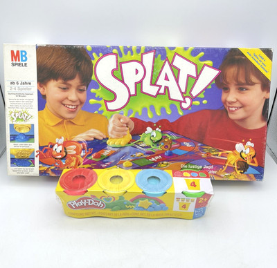 SPLAT! MB Brettspiel Knetspiel Play-Doh Vintage Retro | Neue Knete