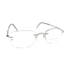 Silhouette 5227 40 6052 Titanium Brown Rimless Eyeglasses Frames 21 145 Austria