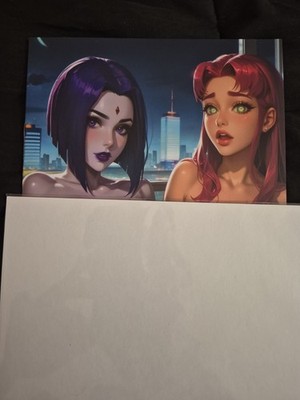 Fantasy of Cosplay #1 Full Chase Raven And Starfire VIRGIN Variant Ltd 100 