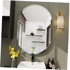 Frameless Bathroom Mirror, 16X24 inch Frameless Bathroom Mirrors 16"L x 24"W
