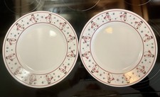 Corelle Frosty Morn 2 Dinner Plates Snowman/Stars 10.75"