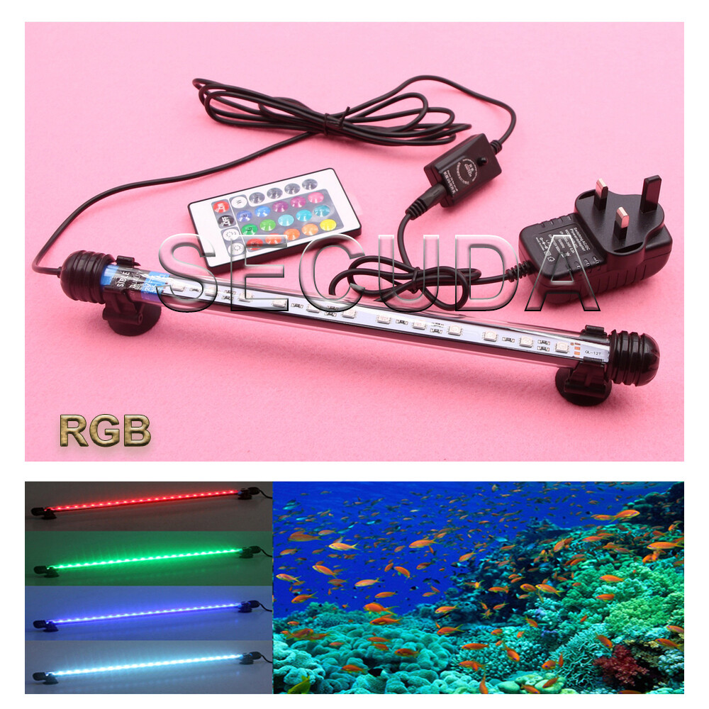 Top Aquarium Fish Tank LED Light RGB SMD White Blue Strip Light Bar Lamp Lights eBay
