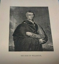 1881 First Duke of Wellington ARTHUR WELLESLEY Prime Minister UK Print
