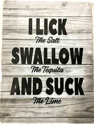 FREE SHIPPING! BUY or make OFFER B4 it s SOLD! Sexy Tequila 12x16 TIN SIGN Bx1