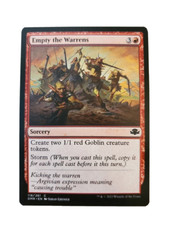 1x Empty the Warrens Dominaria Remastered MTG Magic the Gathering NM