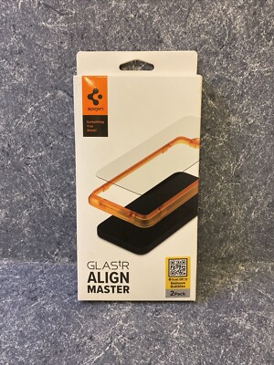 Spigen GLAS tR Align Master Full Screen Protector 2Pack For iPhone 2023 (6.7)