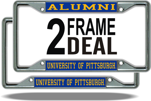 2 Pittsburgh ALUMNI CUSTOM License Plate Frame