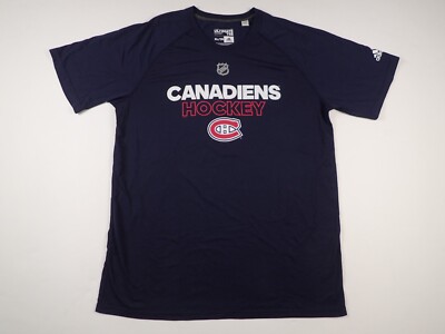 Montreal Canadiens Adidas NHL Pro stock Short Sleeve Player Shirt Gym XL