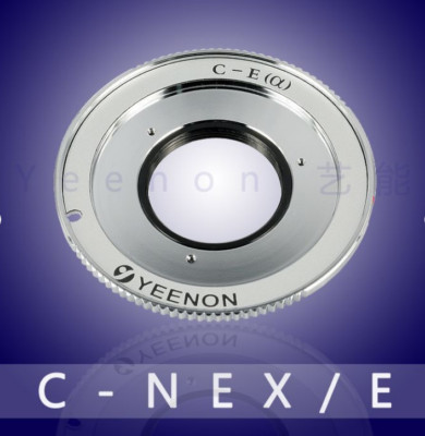YEENON C Mount to Sony NEX E Mount Adapter (can adjust the midline position)