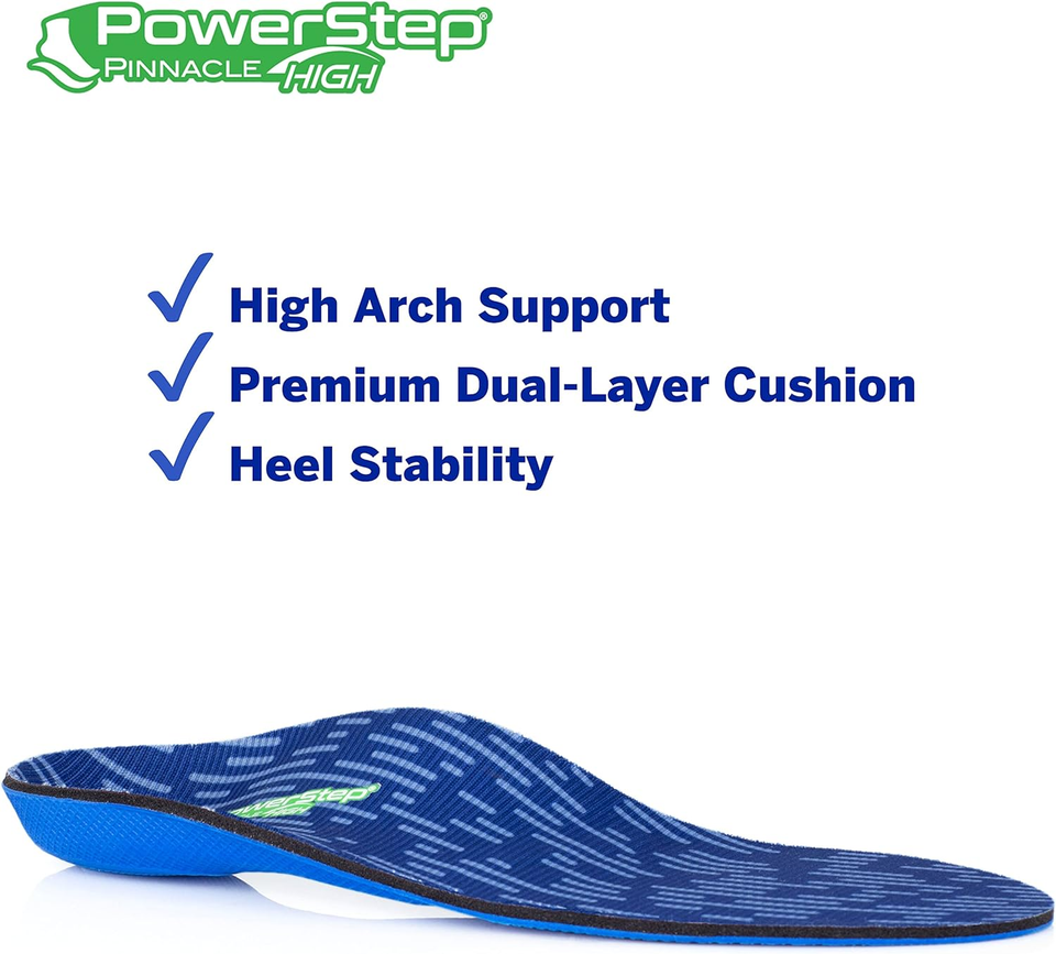 Insoles, Pinnacle High Arch, Pain Relief Insole, Supination, High Arch