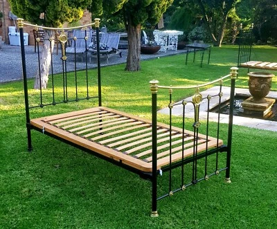 Antique Brass Bed With Cast Iron Fittings King Single Size Antiques Gumtree Australia Hornsby Area Dural 1290380386 Antique Brass Bed With Cast Iron, Cast Iron King Single Bed