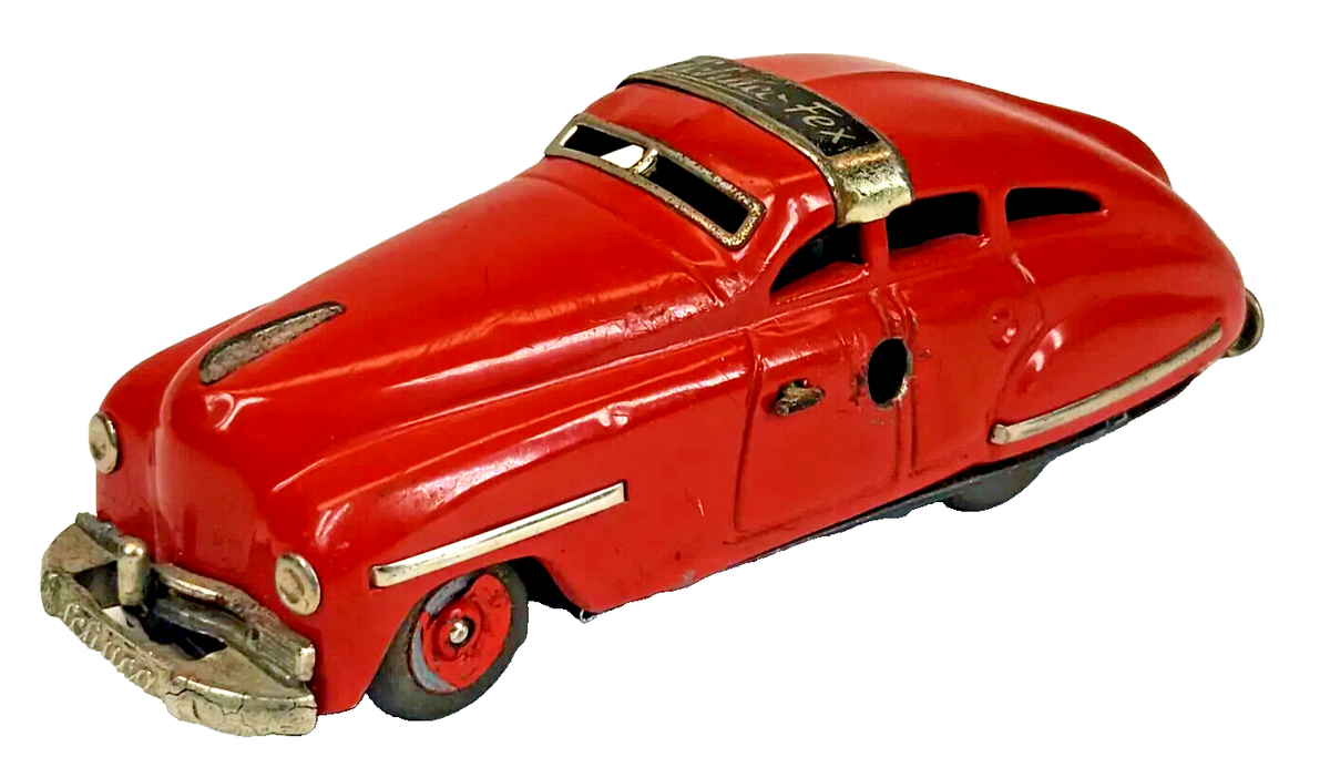 Vintage Schuco FEX 1111 US Zone Germany Wind Up Toy Red Car | eBay