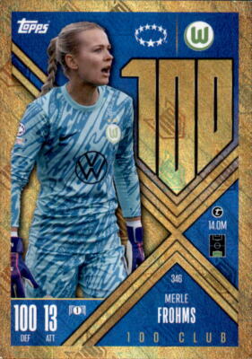 Champions League EXTRA 2024/25 Card 346 - Merle Frohms  - 100 Club UWCL