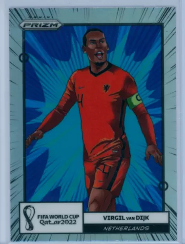 2022 Virgil Van Dijk Panini Prizm World Cup Qatar Manga Case Hit Card SSP