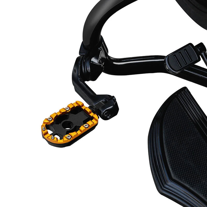 10mm Highway Footpegs Pegs Fit For Harley Touring Electra Street Road King Glide - Image 3 of 4