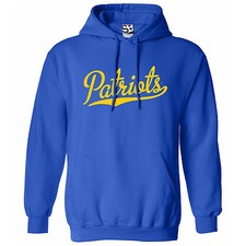 Patriots Script HOODIE | High School Sports Team Spirit Jersey Hooded Sweatshirt
