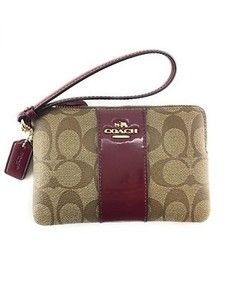 maroon coach wallet
