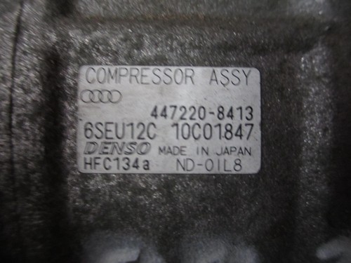 447220-8413 DENSO KLIMAKOMPRESSOR AUDI A4 B6 (8E) 11.2000-12.2005