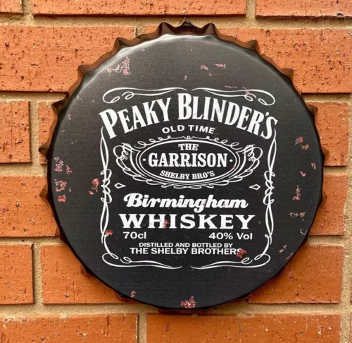 PANNEAU MURAL DE BOUTEILLE PEAKY BLINDERS 30 cm CAVE HOMME ENDOMMAGÉ VOIR PHOTOS (1)