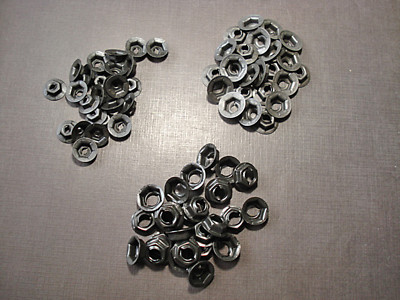 75 pcs 1/8 3/16 1/4 GM emblem name plate letter thread cutting nut assortment