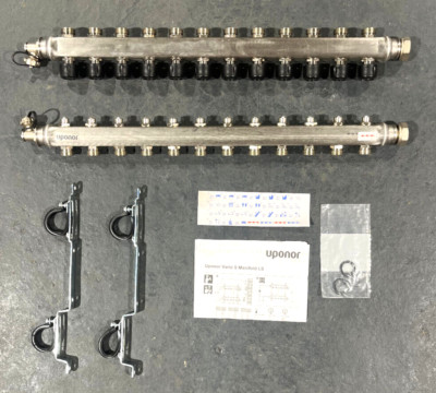 Uponor 12-Port Vario S Verteiler 12 x 3/4'' BSP für Fußbodenheizung. 1087992