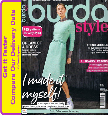 Burda Style Magazine Number 3 March 2022 Fashion Sewing 196 Patterns NEW