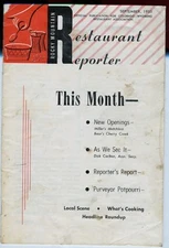 1955 Rocky Mountain Restaurant Reporter-Mile Hile Cafeteria-Matchless Restaurant