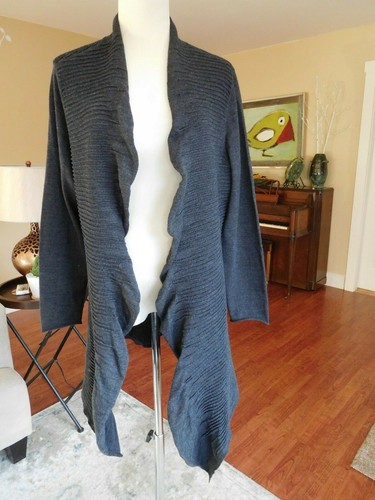 Eileen Fisher Charcoal Grey Waterfall 