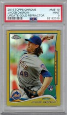 2014 Topps Chrome Update Gold Refractor MB19 Jacob deGrom Rookie Card /250 PSA 9