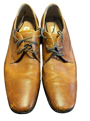 Steve Madden Mens Havin Perforated Oxford Dress Brown Shoes Size Mens 7 |  eBay