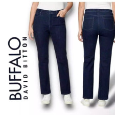 Ladies High-Rise Jeans Buffalo David Bitton Pant Trousers Alyssa - Black & Navy