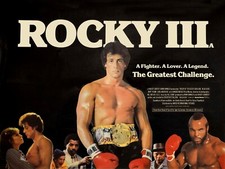 ROCKY III 1982 UK quad poster print 30x40" Sylvester Stallone Mr T FREE P&P