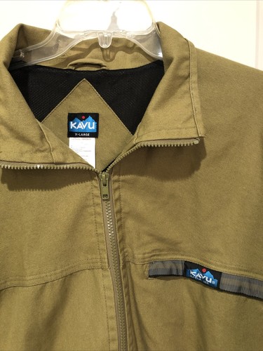 Kavu Green Cotton Canvas Jacket Coat 