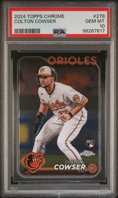 2024 Topps Chrome #278 Colton Cowser RC PSA 10 | eBay