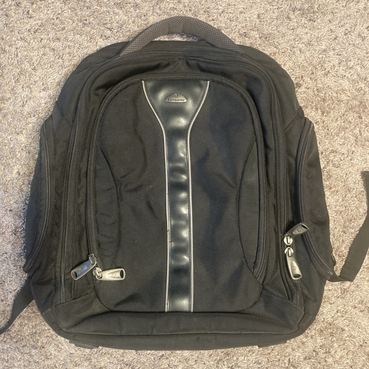 Samsonite Black Backpack Laptop Padded Travel 19x14