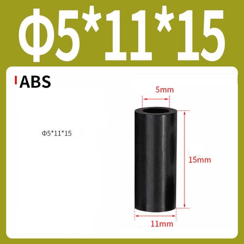 Kunststoff-Abstandshalter, Schwarz, Ø 3-12mm (M3-M12) für diverse Anwendungen - Picture 148 of 220