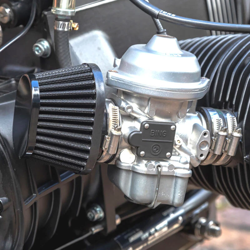 Limpiador de admisión de filtro de aire para BMW R100 R S RT GS 1976-1996 cápsula ovalada 55 mm - negro Foto 2 de 4