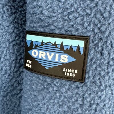Orvis High Pile Thick Fleece Jacket Adult 2XL Blue Full Zip
