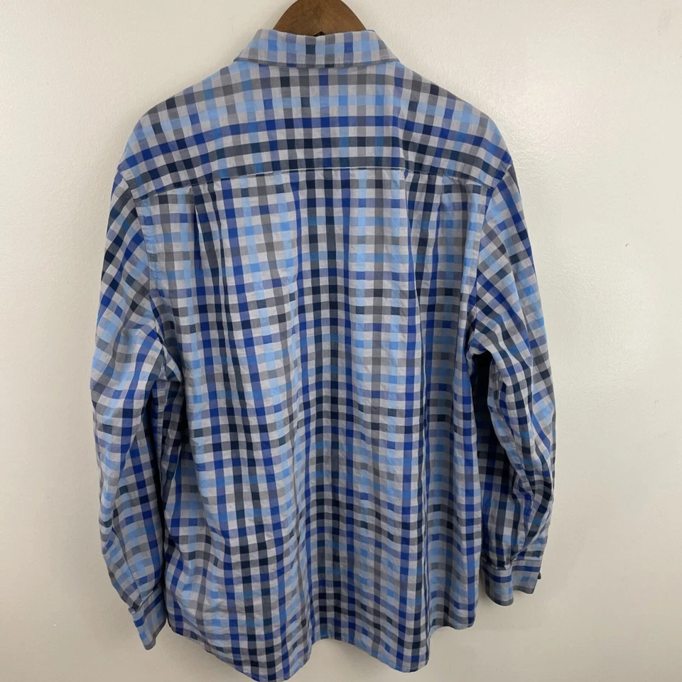 Camisa ALFANI Para Hombre 2XL XXL Multicolor Manga Larga Abotonada 100% Algodón Clásica Foto 2 de 4