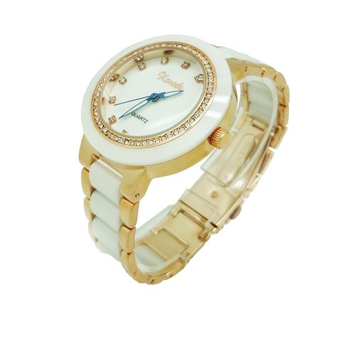 Xanadu Women Dress Pave Crystal Accent Gold Tone  display picture 2