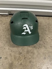 Schutt baseball helmet oakland A's green OSFM JR