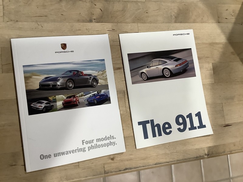 One Lot Of Two Porsche Brochures - 2008 Porsche Full Line And 1996 Porsche 911