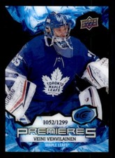 2021-22 Upper Deck Ice #166 Veini Vehvilainen Rookie Leafs #1052/1299