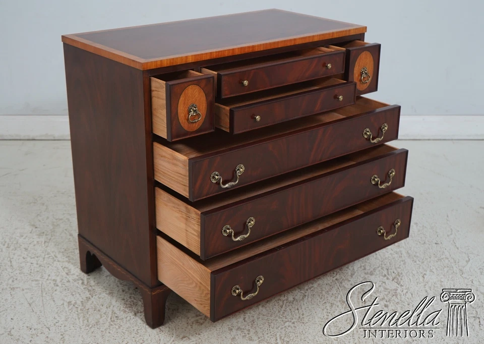 L67076: HENKEL HARRIS Model 334 Mahogany Inlaid Server Chest - Image 3 of 4