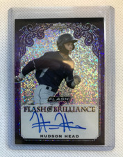 2019 LEAF FLASH Baseball  HUDSON HEAD RC FLASH of BRILLIANCE AUTO #19/25