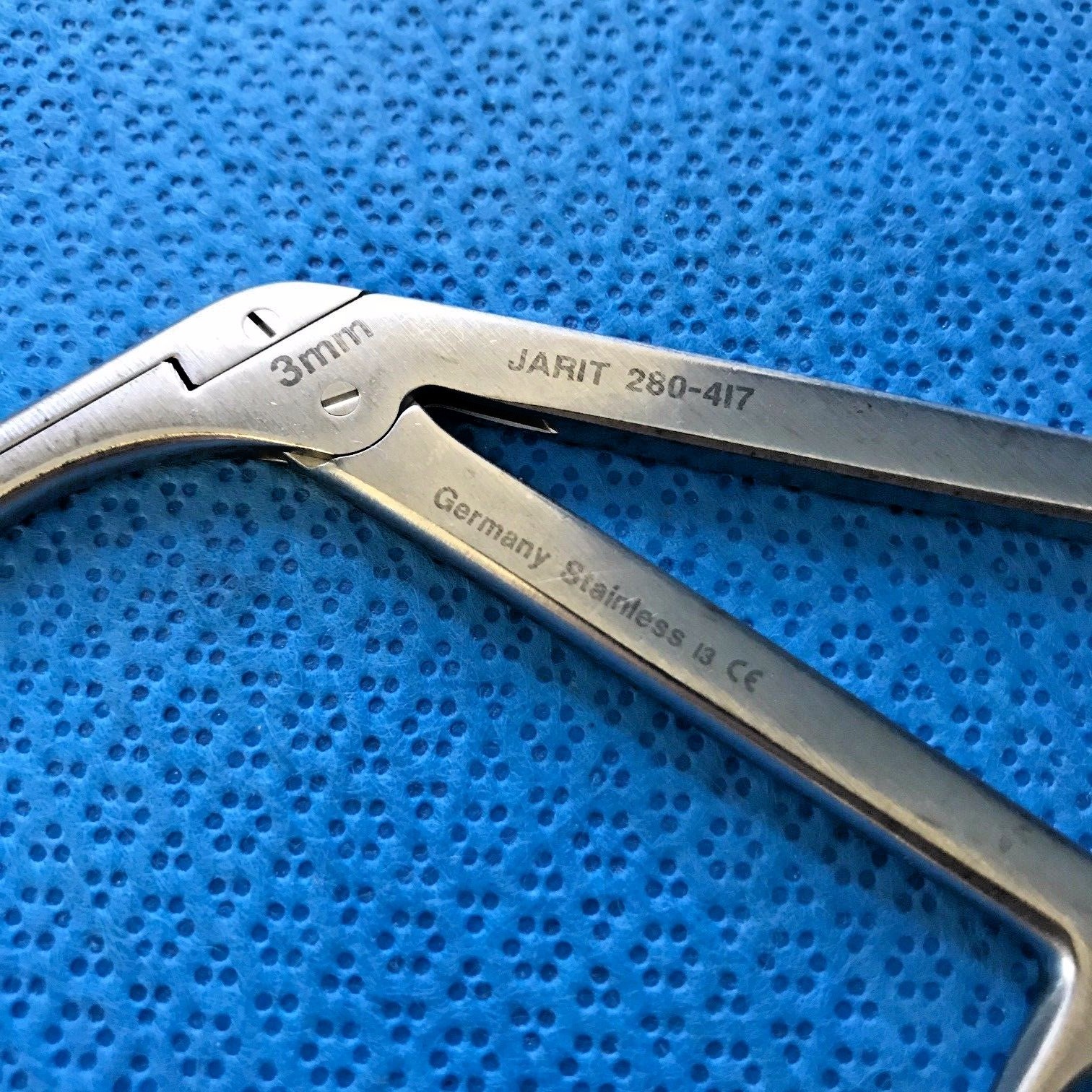 Jarit 280-417 Love-Gruenwald IVD Rongeur, Down Angled, 7