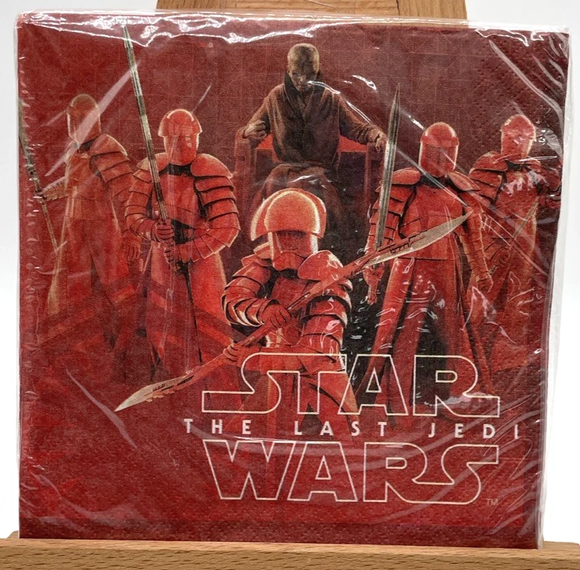"Lote de 12 servilletas Star Wars EP 8 The Last Jedi paquete de 16 2 capas fiesta 6,5"" #5924480" Foto 2 de 4